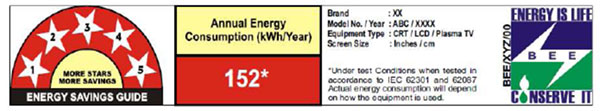 印度能效認證EE Star Label-電視
